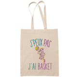 Sac Tote Bag J'peux pas Basketball beige - Planetee