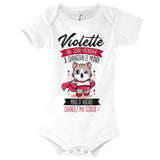 Body bébé Prénom Violette Humour - Planetee