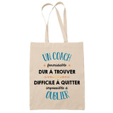 Tote Bag Formidable Coach Cadeau Travail Beige - Planetee