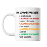 Mug blanc Natation Synchronisée Journée Parfaite - Planetee