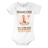 Body bébé Françoise Cou Monté Girafe - Planetee