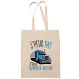 Sac Tote Bag J'peux pas Chargée de projet beige - Planetee