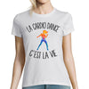 T-shirt femme cardio dance c'est la vie - Planetee