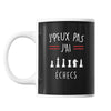 Mug Échecs j'peux pas Noir - Planetee