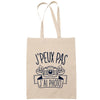 Sac Tote Bag J'peux pas Photo beige - Planetee