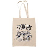 Sac Tote Bag J'peux pas Photo beige - Planetee