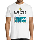 T-shirt Homme Papa solo et Badass - Planetee