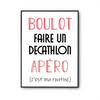 Affiche Faire un Decathlon C'est ma Routine - Planetee