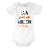 Body bébé Tata viens vite ta Belle-Soeur m'épuise - Planetee