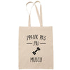 Sac Tote Bag J'peux pas Muscu beige - Planetee