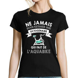 T-shirt femme aquabike octogénaire - Planetee