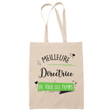Tote Bag Meilleure Directrice de tous les temps - Planetee
