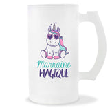 Chope de bière Marraine Licorne - Planetee