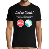 T-shirt Homme Poker Parodie site de rencontre - Planetee