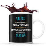 Mug Formidable AVS Cadeau Travail noir - Planetee