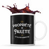 Mug Propriété de Paulette - Planetee