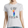 T-shirt femme golf c'est la vie - Planetee