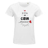 T-shirt femme Cœur d'amour - Planetee