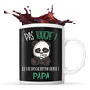 Mug noir Pas Touche Panda Papa - Planetee