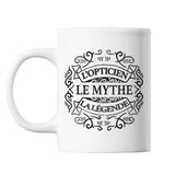 Mug Opticien Le Mythe la Légende blanc - Planetee