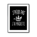 Affiche Maquette j'peux pas Noir - Planetee