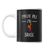 Mug Danse j'peux pas Noir - Planetee