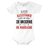 Body bébé La Petite Assistante de Broderie de Marraine - Planetee