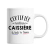 Mug Femme Caissière Meilleure de France | Tasse Blanc métier - Planetee