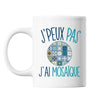 Mug Mosaïque j'peux pas Blanc - Planetee