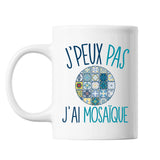 Mug Mosaïque j'peux pas Blanc - Planetee