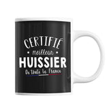 Mug Homme Huissier Meilleur de France | Tasse Noire métier - Planetee