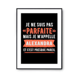 Affiche Alexandra pas parfaite mais presque pareil - Planetee