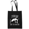 Sac Tote Bag Saut En Hauteur Je peux pas Noir - Planetee