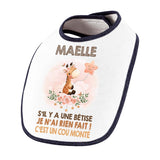 Bavoir Maelle Cou Monté Girafe - Planetee