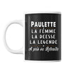 Mug prénom Paulette cadeau départ retraite - Planetee