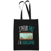 Sac Tote Bag Aquascaping Je peux pas Noir - Planetee