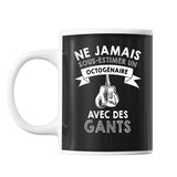 Mug Boxe Octogénaire Homme 80 ans - Planetee