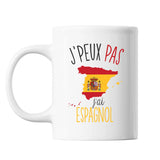 Mug Espagnol j'peux pas Blanc - Planetee