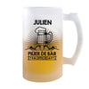 Chope de bière Julien Prénom Pilier de Bar - Planetee