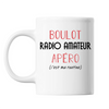 Mug Radio Amateur C'est ma Routine Blanc - Planetee
