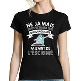 T-shirt femme escrime quinquagénaire - Planetee