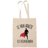 Sac Tote Bag J'peux pas Décathlonien beige - Planetee