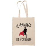 Sac Tote Bag J'peux pas Décathlonien beige - Planetee