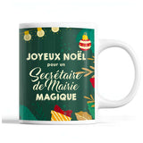 Tasse Noël Secrétaire de Mairie homme Vert - Planetee