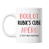 Mug Rubik's Cube C'est ma Routine Blanc - Planetee