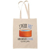 Sac Tote Bag J'peux pas Jacuzzi beige - Planetee