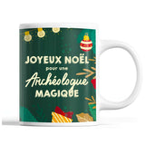 Tasse Noël Archéologue femme Vert - Planetee