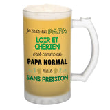 Chope de bière Papa Loir et Chérien Chauvin et Sans Pression - Planetee