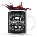 Mug noir Déesse Légende Maman - Planetee