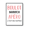 Affiche Badminton C'est ma Routine - Planetee